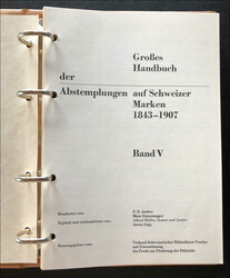 ANDRES-EMMENEGGER, Abstempelungswerk, 8 BändeAutomatically generated ...