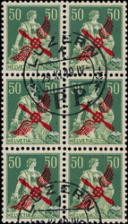 LUZERN, sauber auf 6er-Block. SBPV Att.Marchand