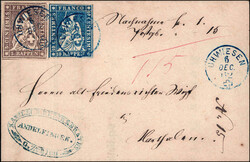 -.15, UHWIESEN Gr.104 blau, feinst auf meist vollrandigen Marken, ...