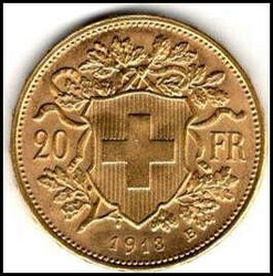 1913: 20 Franken GoldvreneliAutomatically generated translation:1913: ...