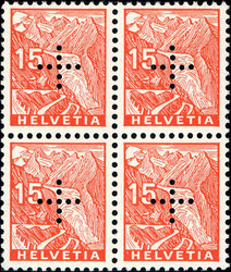 15Rp.orange, im Viererblock