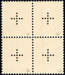 15Rp.orange, im Viererblock