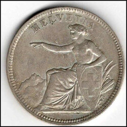 5 Franken, 1874, vorzüglich