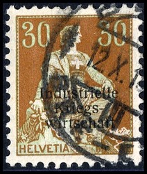 5660: 瑞士Official Stamp for War Economy