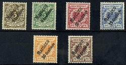 3 Centimos auf 3 Pfennig bis 60 Centimos auf 50 Pfennig, ungebraucht, ...