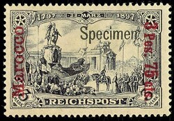 3 Centimos auf 3 Pfennig bis 3 Pes. 75 cts. in Aufdrucktype I mit ...