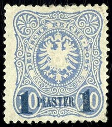 1 Piaster auf 20 Pfennig, Kosack-Nachdruck, ungebraucht mit ...