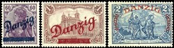 60 Pfennig bis 2 Mark Großer Innendienst, kompletter Satz mit drei ...
