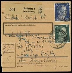 HAMBURG NEUENGAMME Aussenlager SALZGITTER DRUETTE, Post to the camp, ...