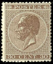 1867, 30 Cent braun, ungebraucht mit Originalgummierung, geprüft ...