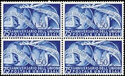 50 L. UPU, postfrischer 4er-Block, Mi. 320.-  Automatically generated ...