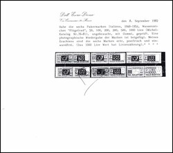 1946-1952, 25 L. - 500 L., komplett postfrisch, für 50 L.-500 L. ...