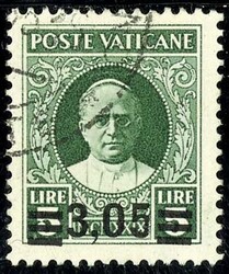 1934, Aufdruck 3,05 L. auf 5 L., tadellos, signiert Vossen, Mi. 400 ...