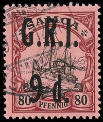 Britische Besetzung Samoa 5 Pence auf 40 Pfennig bis 9 Pence auf 80 ...
