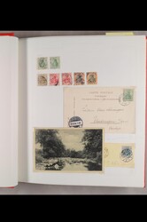 1920, Sammlung mit einigen Markenausgaben und vor allem Briefen und ...