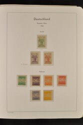 1945-1946, postfrische und ungebrauchte Sammlung mit über 20 ...