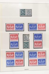 1945-1949, postfrische, ungebrauchte und gestempelte Sammlung mit u.a ...