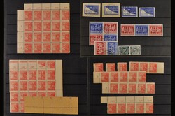 1945-1950 Interessanter Posten auf Steckkarten und in Tüten, dabei ...