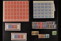 1945-1950 Interessanter Posten auf Steckkarten und in Tüten, dabei ...