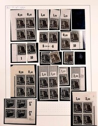 1947, Arbeiter/Taubenausgabe, postfrische und gestempelte Sammlung ...