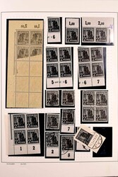 1947, Arbeiter/Taubenausgabe, postfrische und gestempelte Sammlung ...