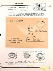 1945-1949, interessante Sammlung Briefe und Ganzsachen im Ordner. ...