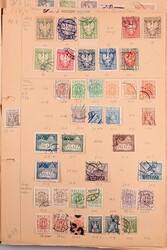 1918-1962, interessante Nachlassammlung auf alten Blanco-Blättern, ...