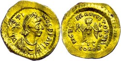 10.60.20: Ancient Coins - Byzantine Empire - Justin I, 518 - 527