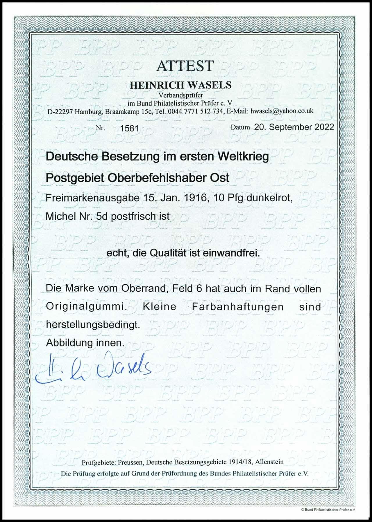 Image 1 for lot number 2516 for Dr. Reinhard Fischer 202. Auktion