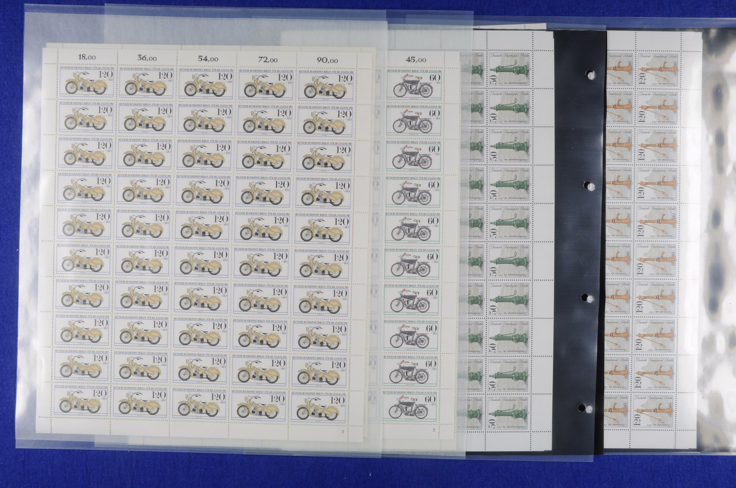 1983, complete year of all stamps issues in complete mint never ...