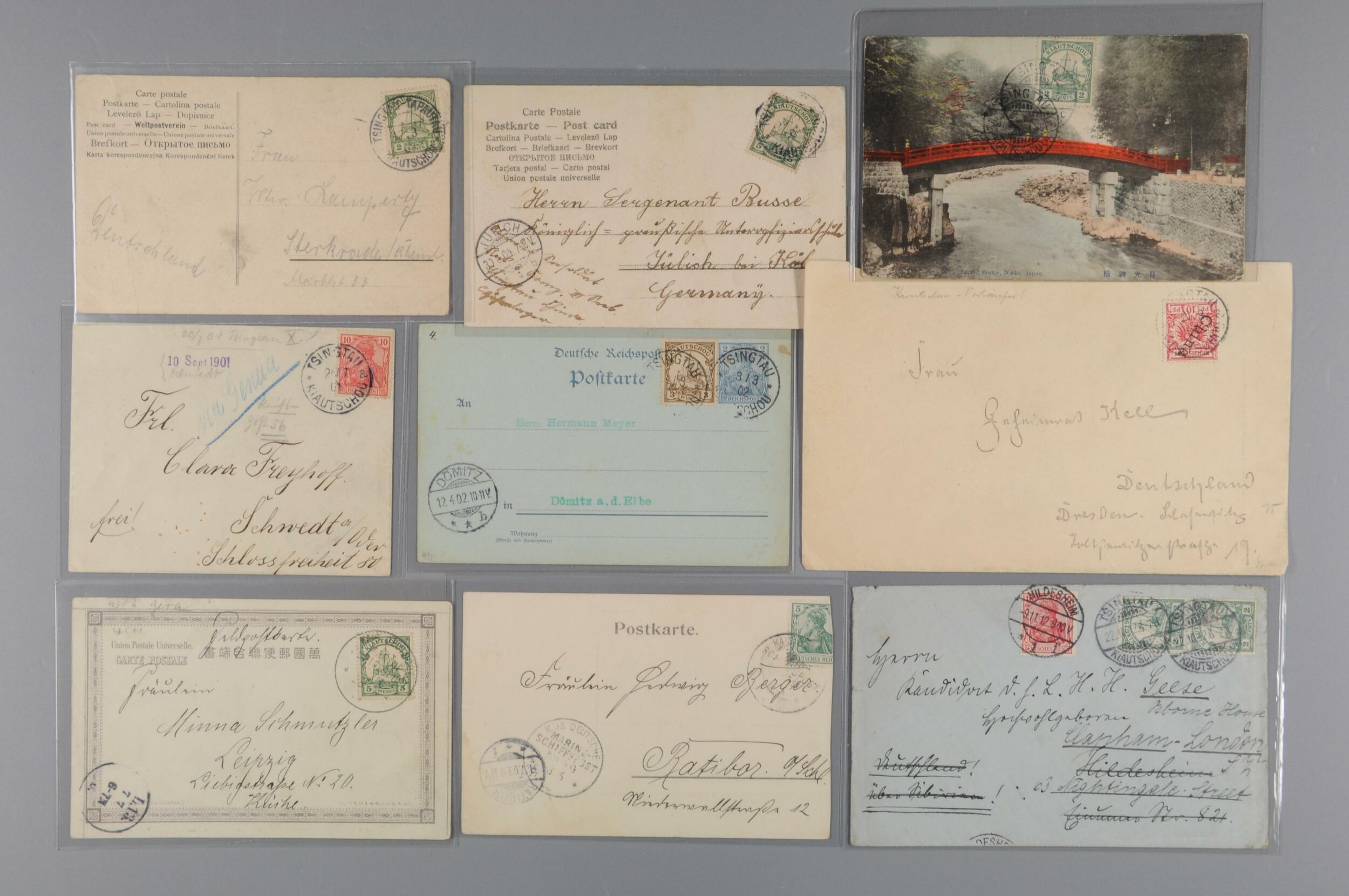 lot of 10 documents Kiautschou, good to very fine!