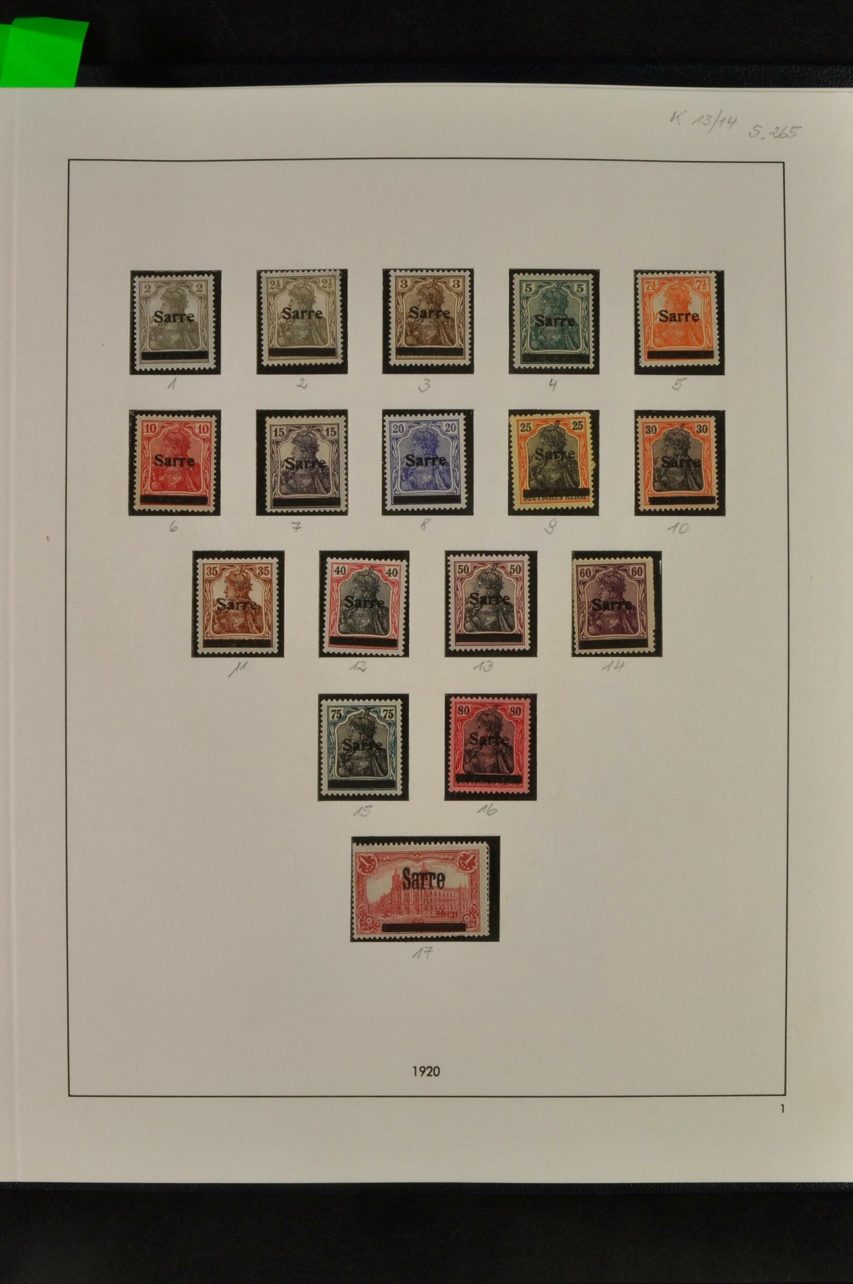 1920-1959. Postfrische, bis auf wenige Werte komplette postfrische ...