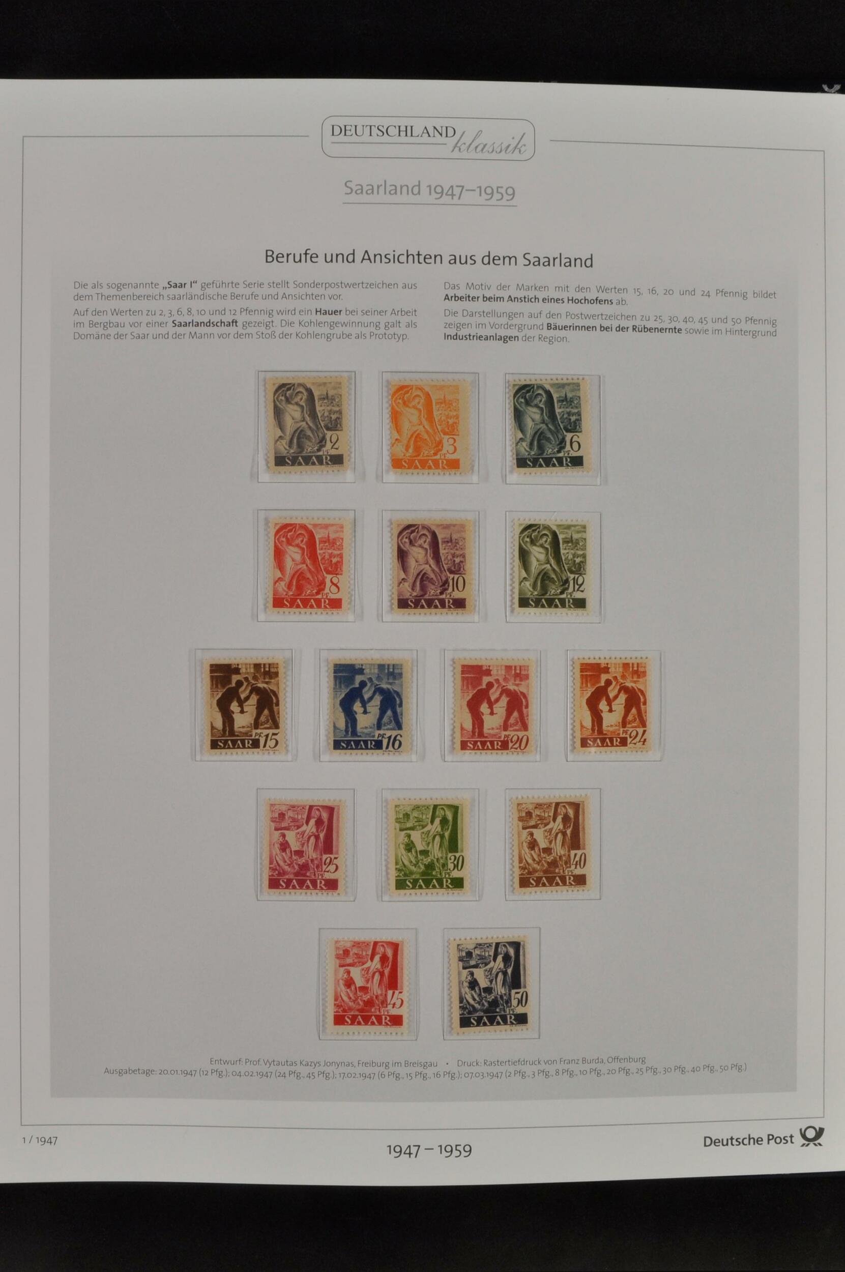 1930-1959. Postfrische, in den Hauptnummern komplette Sammlung ...