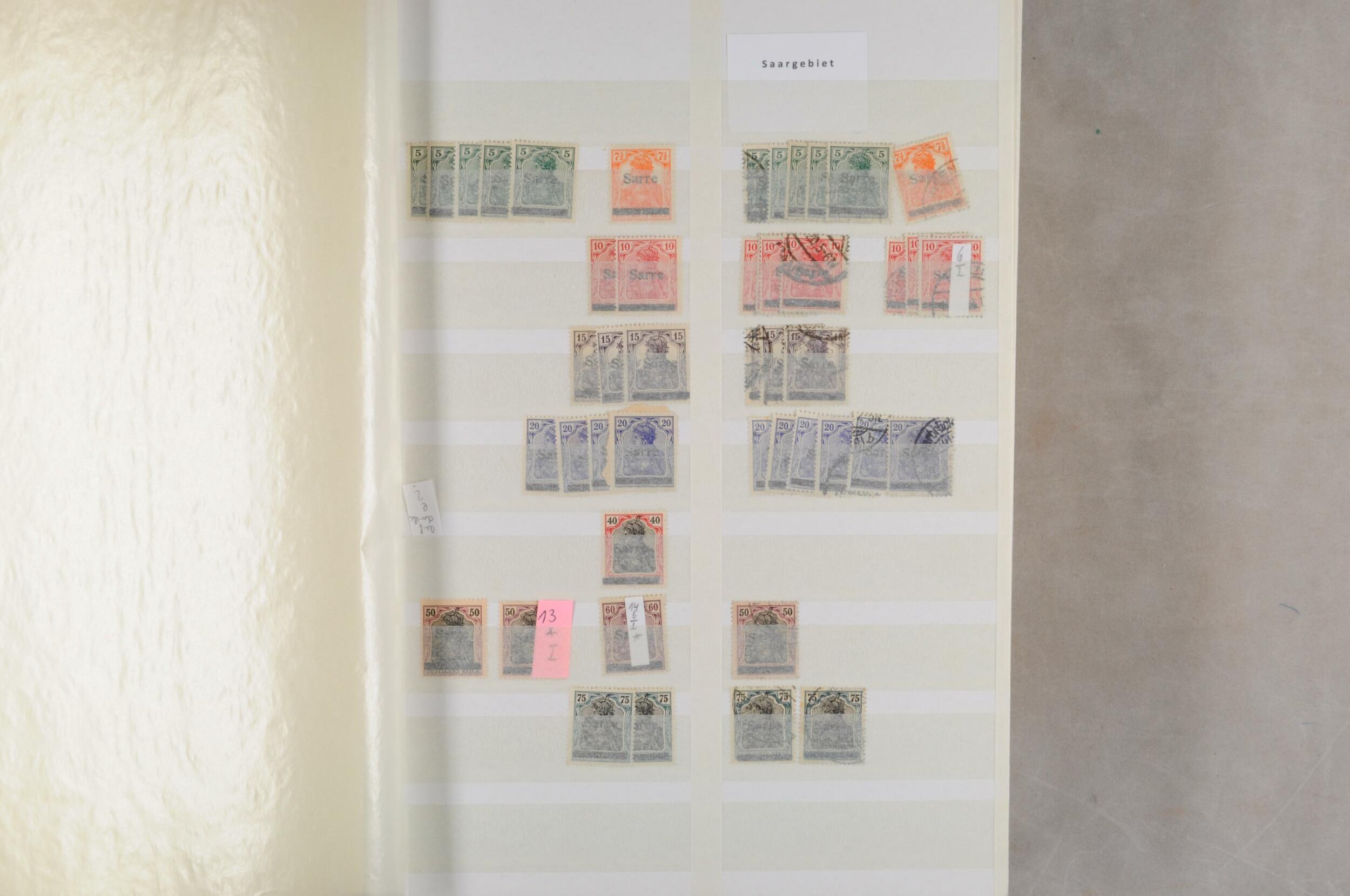 1920-1959, chronologically sorted inventory in the 32 sides stockbook ...