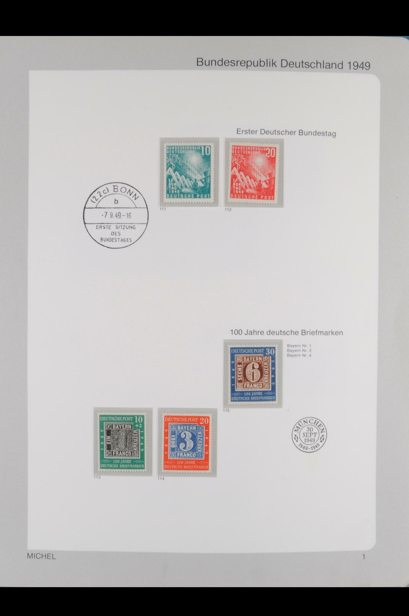 1949-1976. Postfrische, in den Hauptnummern komplette Sammlung im ...