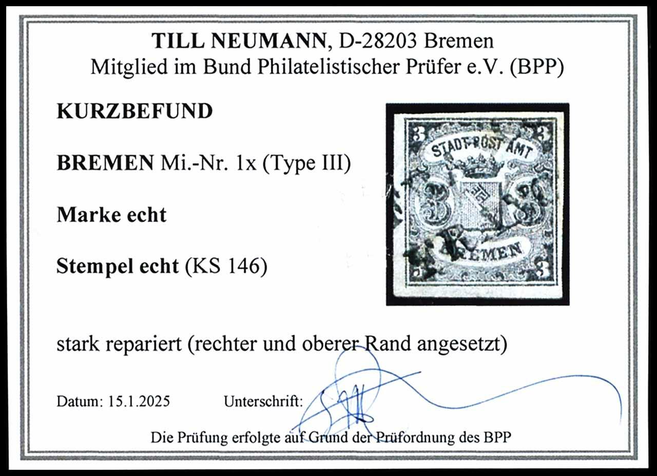 Image 1 for lot number 63 for Dr. Reinhard Fischer 202nd Auction