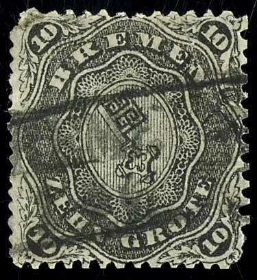 10 Grote black, roulette D 1 I, cancel repainted - not to expertize, ...