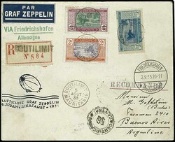 6. Südamerikafahrt 1933, R-Brief ab Boutilimit 5.8. nach Buenos ...