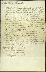 1820, handgeschriebener Schuldschein von CHARLES GREEN an ROBERT ...