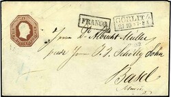 4 silver penny brown, octagon "Shilling 2", from GOERLITZ 21.10. ...