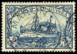 165: Colonies allemandes – Nouvelle-Guinée - Cancellations and seals
