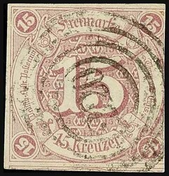 15 Kreuzer used, defects, Michel 120.-