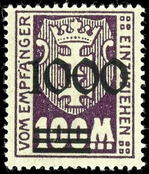 340: Gdansk - Postage due stamps