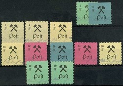 3 Pf. -60 Pf. Freimarken gezähnt, bis auf 6 Pf. und 8 Pf. alle in ...