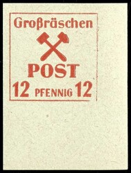 3 Pf. - 60 Pf. auf z-Papier, einheitlich aus der rechten unteren ...