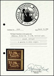 24+56 Pf. orangebraun, gezähnt (gepr. Pötzsch BPP und Fotoattest Dr ...