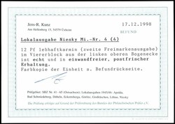 12 Pfg Freimarke, Eckrandviererblock links oben, tadellos postfrisch, ...