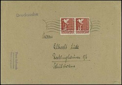 3 Mark Taube, zwei Stück auf schwerer Drucksache im Gewicht bis 500 ...