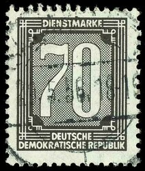 1381: República Democrática Alemana, sellos oficiales - Official stamps