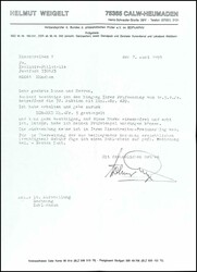 70 Pfg administration postal service A, used attest Weigelt BPP, ...